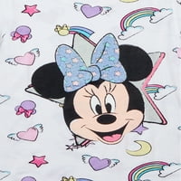 Disney Minnie Mouse Majice Sa Kratkim Rukavima, 2 Pakovanja, Veličine 4-16