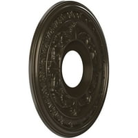 Ekena Millwork 13 od 1 2 ID 3 4 P Baltimore Termoformirani PVC stropni medaljon , metalik tamna bronza
