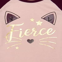 Garanimals Toddler Girls ' Fierce Mačka Dugih Rukava Raglan T-Shirt