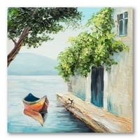 Predivan Ljetni Dan Sa Gondolom U Veneciji Slikarstvo Platno Art Print