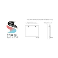 Stupell Industries Moderna tirkizno drvo kolaž Grafička umjetnička galerija Zamotana platna Print Wall Art, Dizajn Eric Turner