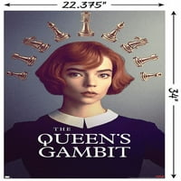 Netfli Queen's Gambit - šahovski zidni poster, 22.375 34