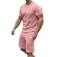 Lopecy-Sta Men Casual majice kratkih rukava i fit sportske kratke hlače Set muški odjeća muške majice Ležerne