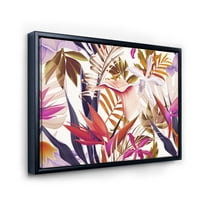 Designart 'VIntage Tropical Flowers III' tradicionalni uramljeni platneni zidni umjetnički Print