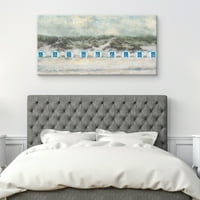 Fine Art Canvas Sunrise Cabanas by Studio Arts Canvas Art Print