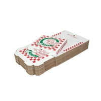 Kutija za poneti za pizzu, 14in Pizza, Bijela, 14L 14W 7 8H, paket 50, recikliran