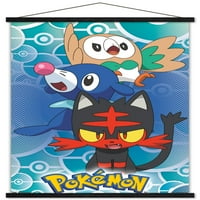 Pokémon - zidni poster Alola sa drvenim magnetnim okvirom, 22.375 34