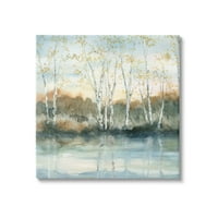Stupell Industries Brech Drvo refleksije Čudesni jezero za čišćenje pejzaža Galerija zamotana platna Print