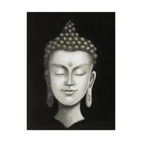 Zaštitni znak likovne umjetnosti' Serene Buddha I Bijelo zlato ' platnena Umjetnost Naomi McBride