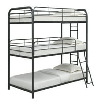 Trostruko kreveti za krevet - Twin Full preko dvostrukih punog teških metalnih metalnih kreveta - Slobodno