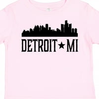 Inktastic Detroit Michigan City Skyline Poklon Dječak majica malih majica ili majica Toddler