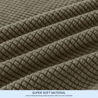Subrte Stretch 2-Dijelni Teksturirani Grid Slipcover Sofa Cover, Maslinasto Zelena