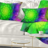 Designart spektakularni zeleni maslačak - cvjetni jastuk-12x20