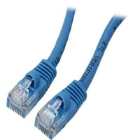 C2G 14FT CAT5E Snagless nezaštićeni Ethernet mrežni zakrbni kabel - plava