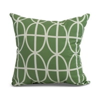 Jednostavno tratinčica, 20 20 ovala i pruga, geometrijski print vanjski jastuk, zeleno