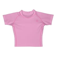 Rashguard kratkih rukava majica-svjetla Pink-18mo