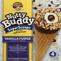 Deanov IC Cunes Nutty Buddy SuperScoops Vanilla Fudge 4. FZ Pack