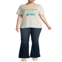 Grey Grayson Social ženska Plus Size inspirativna kratka rukava grafička majica