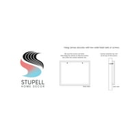 Stupell Industries Savremena čaša za kafu Oblici hrane i pića Galerija slikanje zamotane platno Print Wall