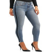 Sofia Jeans Sofia Skinny Velvet Side Stripe Mid Rise Stretch Ankle Jean Women's