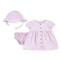 Carter's Child Of Mine Set haljina za djevojčice, 3 komada, veličine 0-24M