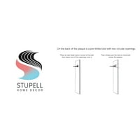 Stupell Industries crno-smeđi geometrijski oblici apstraktni vremenski uzorak slika Neuramljena Umjetnost