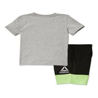 Reebok Baby and Toddler Boy aktivna grafička majica i kratki komplet odjeće, 2 komada, veličine 12M-5T
