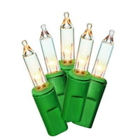 Holiday Time 600-Count jasan Mini Božić svjetla, sa zelenom žicom, noge