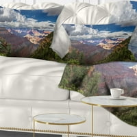PromenArtirt US Grand Canyon u rijeci Kolorado - Pejzažni jastuk za odštampane bacanjem - 18x18