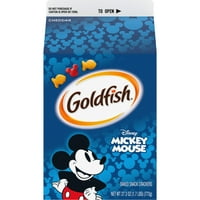 Zlatna Ribica Disney Mickey Mouse Cheddar Krekeri, Keksi Za Grickalice, 27. oz carton
