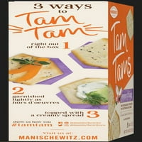 Manischewitz Tam Tams Everything snack Crackers, 9.6 oz