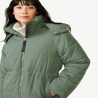 Ženski dugi pufer kaput za besplatnu montažu