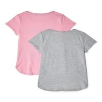 Jojo Siwa Djevojke BowBow Visoke-Niske Grafičke Majice, 2 Pakovanja, Veličine 4-16