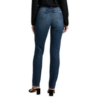 Silver Jeans Co. Ženske Elyse traperice s ravnim nogama u sredini rasta, veličine struka 24-36