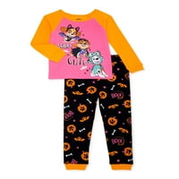 Paw Patrol Halloween Baby Toddler Djevojka s dugim rukavima Snug fit pamučna pidžama, set
