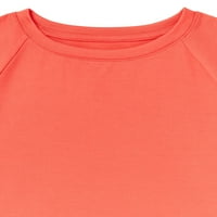 Atletski Radovi Djevojke Kratke Rukave Majice, 2-Pack, Veličine 4 - & Plus