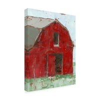 Ethan Harper 'Big Red Barn I' Canvas Art