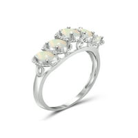 JewelersClub Opal Prsten Birthstone Nakit-0. Karat Opal 0. Srebrni prsten Nakit - prstenovi od dragog kamenja