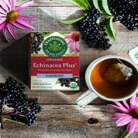Tradicionalni lijekovi Čaj, organski echinacea plus starija, čajne vrećice, brojanje
