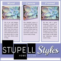 Stupell Industries vaza za cvijeće ružičasto plava slika Crna uokvirena Art Print Wall Art, 11x14