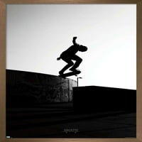 Skateboard - zidni poster silueta, 14.725 22.375