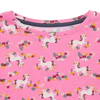 Grafička i štampana majica za djevojčice Garanimals, 3 pakovanja, veličine 4-10