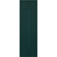 Ekena Millwork 18 W 34 H True Fit PVC Hastings roletne za fiksno montiranje, termalno zelene