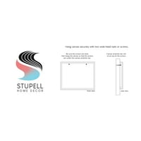 Stupell Industries detaljan život na koraljnom moru plavi Vodeni uzorak slika Galerija umotana platna Print