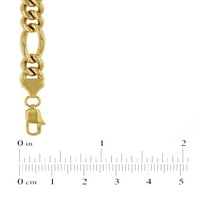 Muška lančana ogrlica od nerđajućeg čelika u zlatnom tonu Figaro-Muška ogrlica