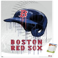 Boston Red So-Drip Šlem Zidni Poster, 22.375 34