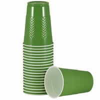 Papirne plastične čaše, oz, zelene, po pakovanju