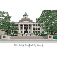Univerzitetski kampus u zapadnom Kentuckyju litografiju