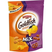 Goldfish Mi sa Xtra Cheddar i perece krekeri, Snack krekeri, 11. oz torba za ponovno zatvaranje