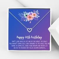 Anavia Happy 30st Birthday Gifts Nerđajući čelik modna ogrlica rođendanska čestitka nakit poklon za nju,